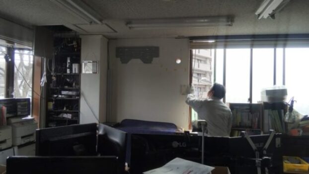 アンテナ同軸引込み工事